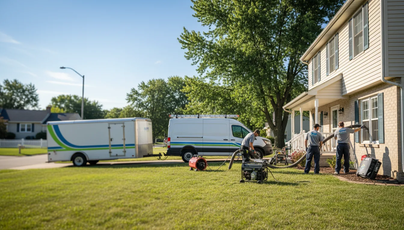 Flooded Basement Restoration And Cleanup With Repair in Union Grove, WI near me